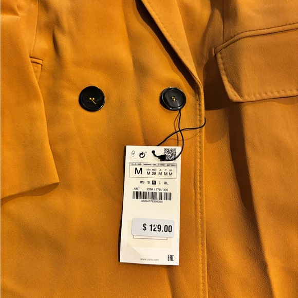 Zara Mustard Double-Breasted Blazer Set - Picture 5 of 5